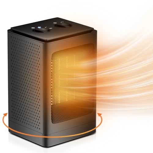 Magshion 1500W Portable Electric Small Space Heater for Office Indoor Use - size: Square - 1500W - Knob