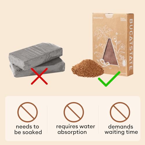 BUCATSTATE 5L Natural Coco Fiber Hamster Bedding | Soft Natural Coco Fiber Substrate for Small Pets & Dwarf Syrian Hamsters, Gerbils, Mice, Low-dust Hamster Hamsters