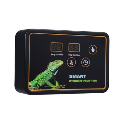 Smart Reptile Misting System Efficient Spray Nozzles Adjustable Hook Timed Spray for Tank Lizard Snake Plant (US plug)