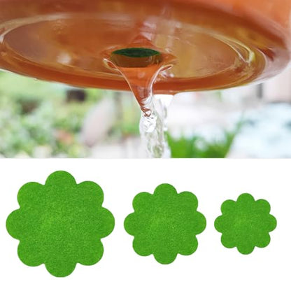 60 Pack Plant Pot Hole Pads Fiber Fabric Instead of Mesh Pad Drainage Hole Cover Pad Fine Filter Non Dirt Bottom Screen Layer Stopper to Prevent Soil Loss Planters Pots Watering