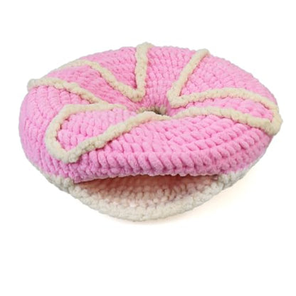 Snake Hide for Ball Python Cozy Crochet Reptile Hideout Donut Bed, Soft Breathable Snake Pouch Carrier for Corn Snake, Hognose & Small Reptiles
