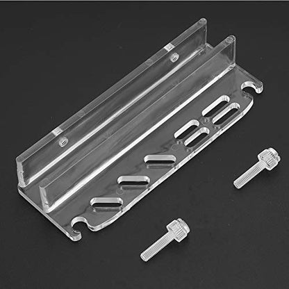 Acrylic Fish Tank Tweezer Organizer Storage Bracket Holder Transparent Durable Multi Tool Mount For Aquarium Cleaning Tools Scissors Tweezers Scrapers Clear Plastic 14.2x5.2cm