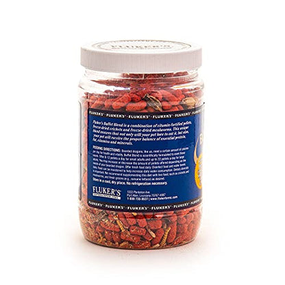 Fluker's 76044 Buffet Blend Adult Formula Bearded Dragon Formula, 7.5oz (Pack of 2) - size: 7.5 Ounce (Pack of 2)