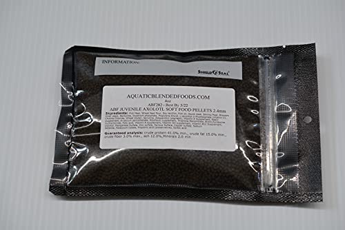 Gourmet Axolotl Soft Food Pellet Mix 3.2mm & 4.0mm & MINI BLOODWORM Sticks - A7 (5oz) - size: 5 Ounce (Pack of 1)