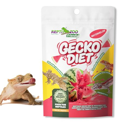 Gecko Food, Fruit Mix Insects Gecko Diet with Watermelon 2 oz