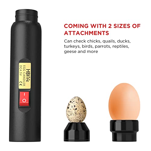 HBlife Wired LED Egg Candler, Bright Cool Light Egg Candler Tester for Monitoring Egg Development - style: modern