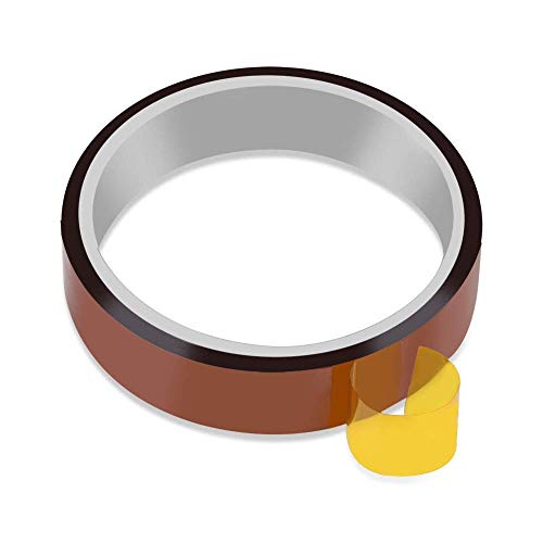 High Temperature Tape Heat Tape Heat Resistant Tape Heat Transfer Tape Heat Tape for Sublimation No Residue 10mm X 33m 108ft (Yellow-2 Roll) - color: A-Yellow-2 Roll