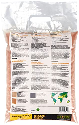 Exo Terra Desert Sand, 10-Pound, Red for All Breed Sizes - color: Red, size: 10-Pound