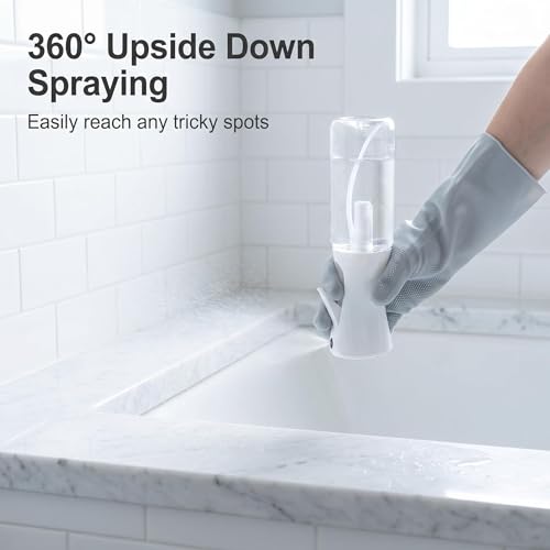 200ML Fine Mist Spray Bottle for Plants Cleaning Haircare Atomizer - Continuous Spray Design for Home, Office, Salon, Travel, Leak-Proof, Durable PET Material