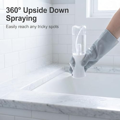 200ML Fine Mist Spray Bottle for Plants Cleaning Haircare Atomizer - Continuous Spray Design for Home, Office, Salon, Travel, Leak-Proof, Durable PET Material
