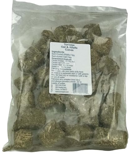 Nature Zone Tortoise Oat & Alfalfa Cubes 2 lb, for Grassland, Desert, Tropical, Forest Tortoises