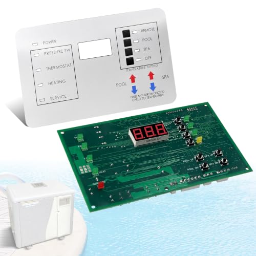 472100 Digital Display Temperature Controller Board Fit for Pentair MiniMax NT Series Pool and Spa Heater Fit for HTR 200 250 300 400 Models, Includes Temperature Control Board and Keypad