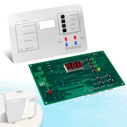 472100 Digital Display Temperature Controller Board Fit for Pentair MiniMax NT Series Pool and Spa Heater Fit for HTR 200 250 300 400 Models, Includes Temperature Control Board and Keypad