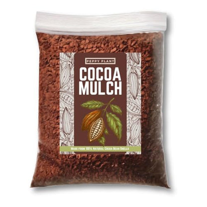 [4 Quarts] Cocoa Mulch for Plants, Garden, Flower Beds, Indoor & Outdoor Plants - Organic Cocoa Bean Shell Mulch | Moisture Retaining, Weed Preventing, Landscaping Mulch - size: 4 Quarts
