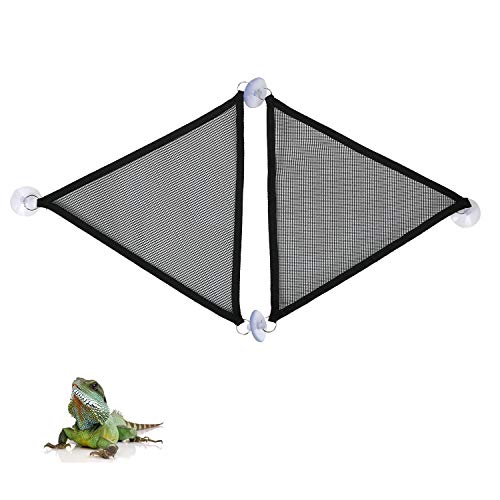 2Pcs Bearded Dragon Lizard Hammock - Breathable Mesh Geckos Hammock Reptile Hammock, Suitable for Lizard, Axolotls, Anoles, Geckos, Snakes, Chameleon - size: Small