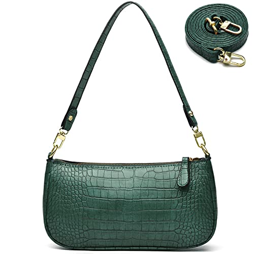 Small Tote Shoulder Bags Purses for Women Retro Classic Crossbody Bags Cute Clutch Purse and Handbag - color: 0-2-dark Green