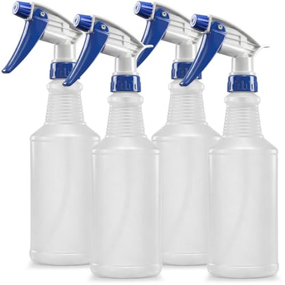 Bar5F Set of 4 Empty 16 oz Spray Bottles | Premium, NBR Gasket, Superior Hydrocarbon Resistance, Ideal for Auto Detailing & Industrial Cleaning - size: Pack of 4