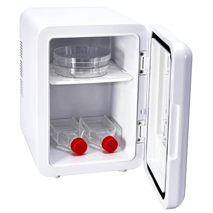 4L Lab Incubator with Clear Door, 46-148℉ Thermostatic Cabinet | for Laboratory General Purpose, Petri Dishes, Egg Incubation, 110V/12V