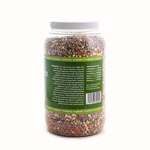 Fluker's Buffet Blend Tortoise Diet, Veggies with Fortified Pellets, 3.25 lbs.