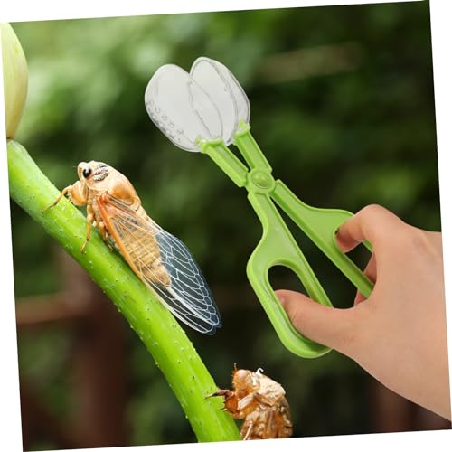 Outdoor Catcher Clamp Multi-Functional Tool for and Reptile Poop Cleaning for Terrarium Maintenance and Feeding Safe Design