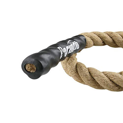 Perantlb Outdoor Climbing Rope for Fitness and Strength Training, Workout Gym Climbing Rope, 1.5'' in Diameter, Length Available: 8,10, 15, 20, 25, 30,40, 50 Feet… - size: 30 ft, style: Without Hook