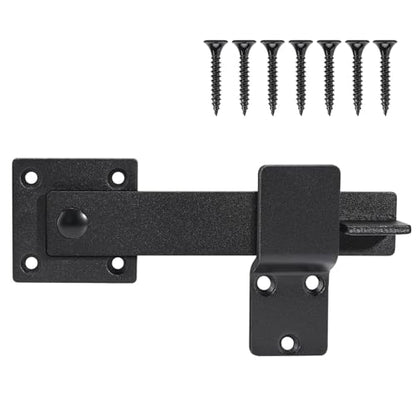 5.5" Fence Gate Latch Heavy Duty for Wooden Fence Gate Latch for Outdoor, Cabinet, Shed, Sliding Doors and Farm Gate