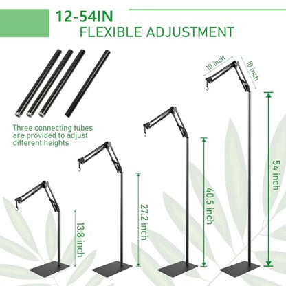 BETAZOOER 360° Adjustable Reptile Heat Lamp Stand 12-54 Anti-Slip Base - size: Extra Large(Pack of 1)