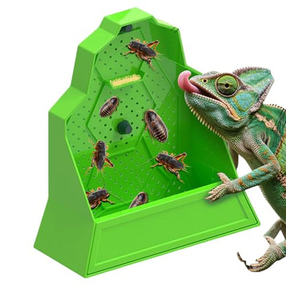 Reptile Feeder Reptile Feeding Dish | Tank Accessories, Anti-Escape Hunting Bowl for Chameleon Frog Snake Spider Amphibian Tortoise Gecko