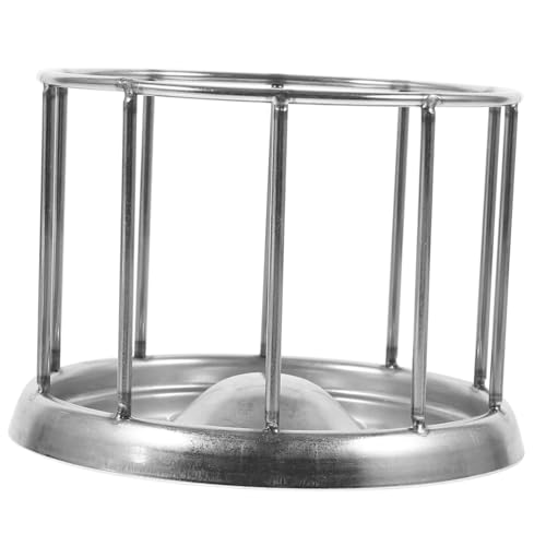 Stainless Steel Tortoise Feeding Bowl Large Capacity Silver | Pet Turtle and Reptile Use, round Dish Shape with Ample Space, Corrosion-Resistant Build for Food and Water
