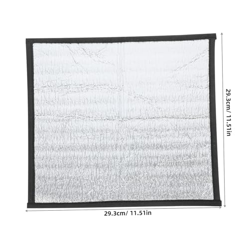 ORFOFE Reptile Heating Pad Self-Warming Mat for Tortoise Gecko Snake and Crab Tanks Durable Heat Distribution Reflective Film for Comfortable Habitat - size: 29.30X29.30X0.30CM