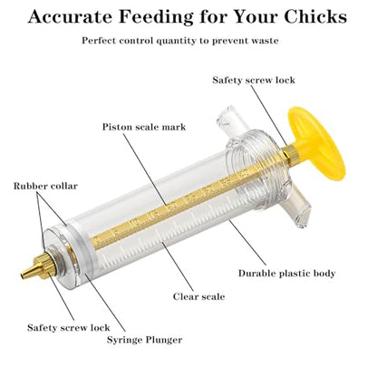 Baby Bird Feeding Syringe Set, 12-Piece Small Pet Parrot Feeder Hand Feeding Tubes Kit, Parrot Feeder Tubes Measuring Tools, for Baby Birds Small Pet