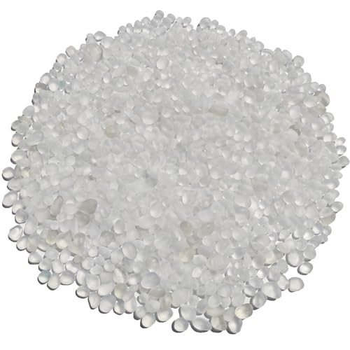QYGL Sea Glass Stones - 0.9LB White Frosted Glass Pebbles Gemstones | Perfect for Aquarium Rocks, Fish Tank Gravel, Vase Fillers, DIY Crafts, and Home Decor - color: White