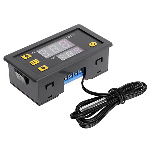 Generic W3230 LED Temperature Controller Module Digital Thermostat Switch, Stainless Steel, Black, 1 - style: Black 24V