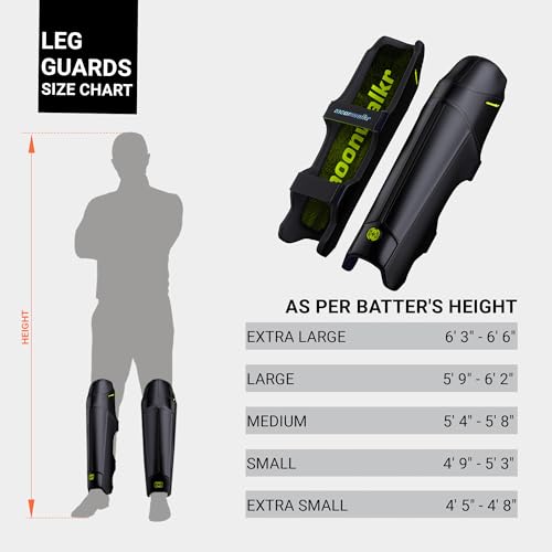 moonwalkr Leg Guard 2.0 Cricket Gear - color: Black