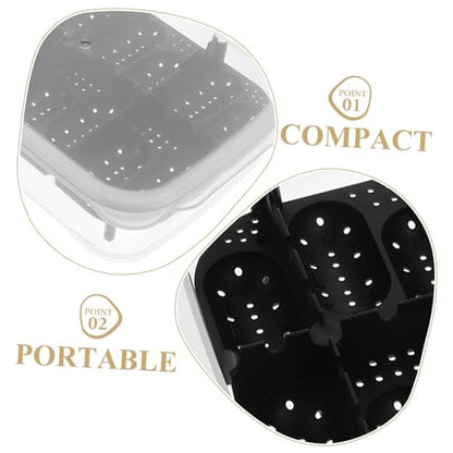 VICASKY Reptile Breeding Box Sturdy Snake Gecko Lizard Incubator Brooder for Quail Eggs - color: Black