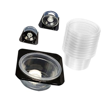 Reptiles Water Feeder Bowl with AntiEscape Design and Suction Base for Secure Placement in Habitats Secure Suction Feeder Bowl - color: food table