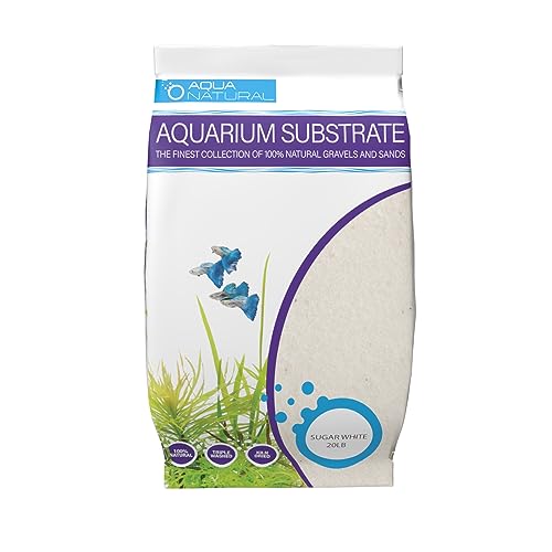 Aqua Natural Substrate, Sugar White Sand, 20lb | Aquascaping, Aquariums, Vivariums, Terrariums