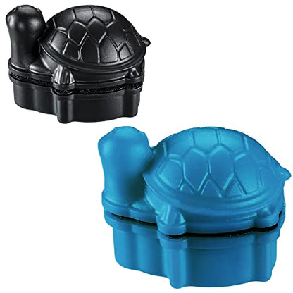 2 Pcs Algae Cleaning Scrapers Aquarium Tank Glass Brush Small Aquarium Magnet Cleaner Fish Tank Algae Cleaner Magnetic Cistern Glass Detergent for Fish Urn Detergent(Tortoise,Blue, Coffee Black)