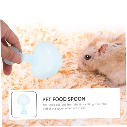 Toddmomy 10Pcs Pet Food Spoon Lightweight Household Scoop for Reptiles Hamsters Animals Easy to Carry Durable Material Present for Pet Owners