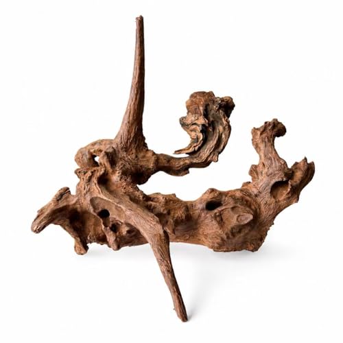 Natural Aquarium Driftwood, 15 to 18 Inch Single Piece, Fish Tank Decor and Aquascaping Wood for Freshwater Aquariums, Reptile Terrarium and Air Plant Display