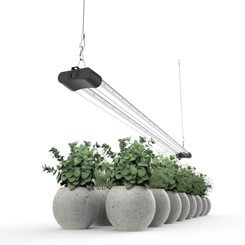 LED Grow Light Full Spectrum Light Linkable 5000K Daylight + 660nm Red Indoor Plant Lighting Fixture (4 FT) - size: 4FT (1-Pack)