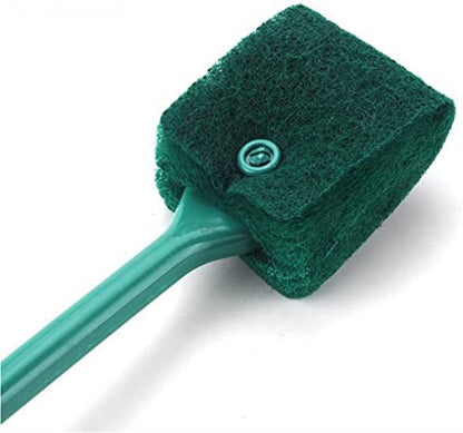 Aquarium Algae Scraper - Aquarium Cleaning Double-Sided Sponge Brush, Short-Handle Aquarium Washer for Acrylic Glass Aquariums Professional Design