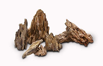 Dragon Stone Natural Aquascaping Rock 16lb Planted Aquarium Decor | Ohko-style texture; planted, reptile terrarium - size: 01 Dragon(Ohko) Stone(2-8inch,16lbs)
