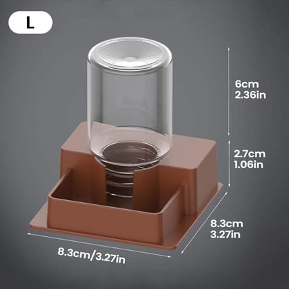 Reptile Water Dispenser Automatic Reptile Feeding Tray | Lizard Water Feeding Bowl for Gecko Lizard Bearded Dragon Home Indoor Garden Yard Backyard Tank Aquarium - size: L