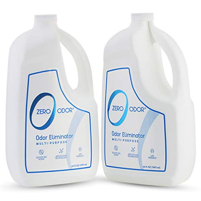 Zero Odor Multi-Purpose Odor Eliminator, Air and Surface Odor Remover for Home, Bathroom, Kitchen, and Closet, Refill, 64 oz, 2-Pack - size: 64 Fl Oz (Pack of 2)
