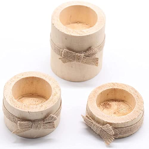 Wooden Air Plant Holder Pack of 3 Wooden Air Plants Holders Air Plants Terrarium Tillandsia Streptophylla Xerographica Holders Succulent Pot Tea light Holder