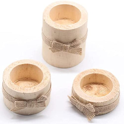 Wooden Air Plant Holder Pack of 3 Wooden Air Plants Holders Air Plants Terrarium Tillandsia Streptophylla Xerographica Holders Succulent Pot Tea light Holder