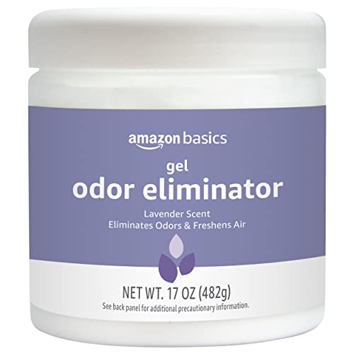 Amazon Basics Gel Odor Eliminator, Activated Charcoal, Lavender Scent, 17 Oz, 1-Pack - size: 17 Ounce (Pack of 1)