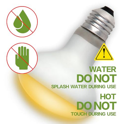 Reptile Heat Lamp 100W Amphibians UVA Daylight Basking Spot Light Bulb for Reptiles, Lizard, Tortoise, Bearded Dragon,Chicken 4 Pack