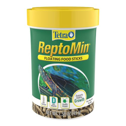 Tetra ReptoMin Floating Food Sticks, 1.59 ounces/45 Grams, Soft Stick Food Formulated for Aquatic Turtles. - size: 1.59 Ounce (Pack of 1)